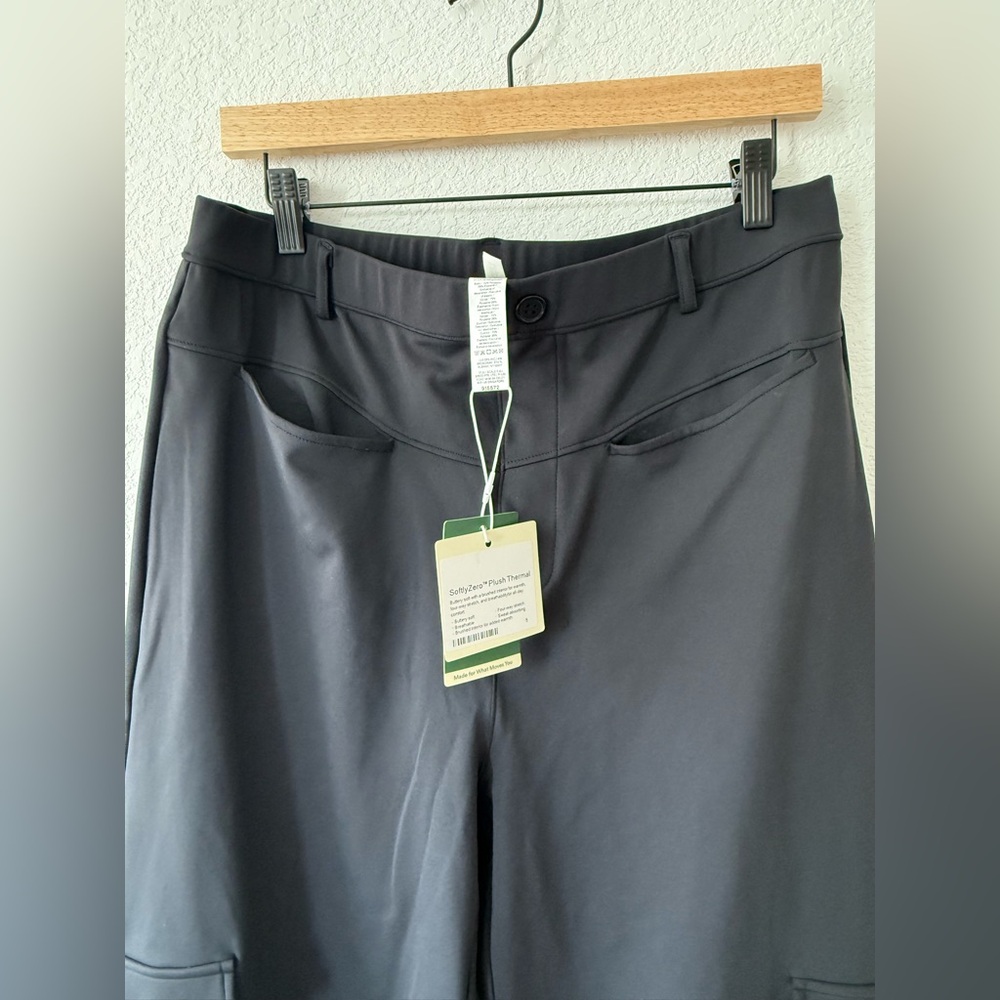 HALARA Black Wide-Leg Cargo Trousers SoftlyZero Pants SZ L Regular - Picture 2 of 6